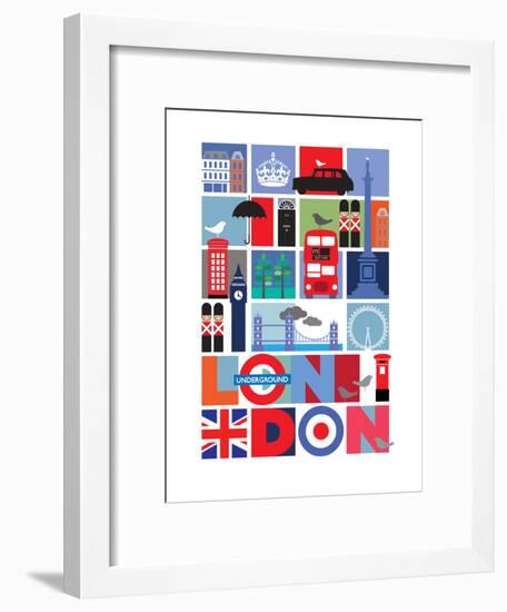 London-Visual Philosophy-Framed Art Print