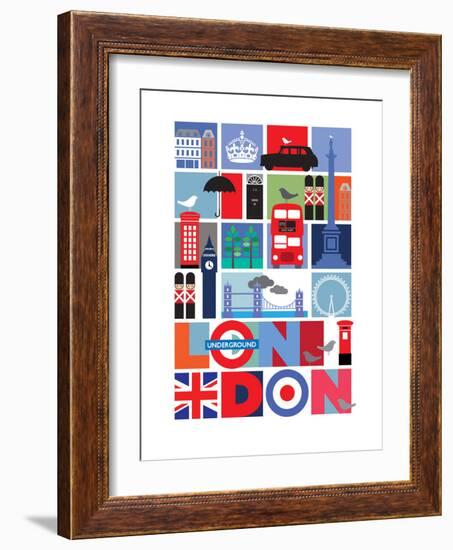 London-Visual Philosophy-Framed Art Print