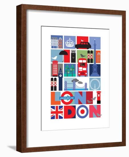 London-Visual Philosophy-Framed Art Print