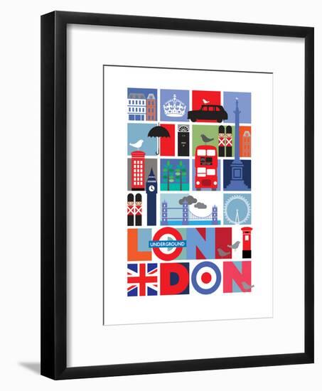 London-Visual Philosophy-Framed Art Print