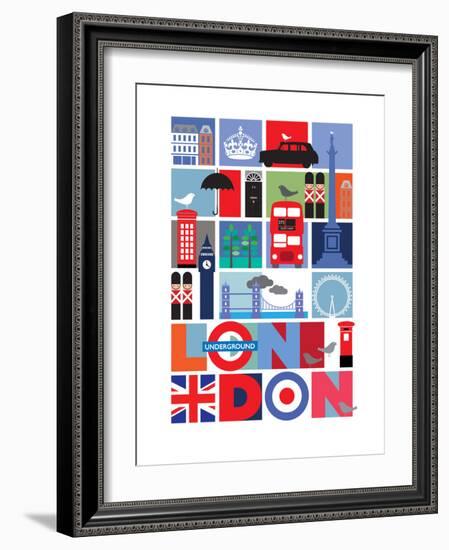 London-Visual Philosophy-Framed Art Print