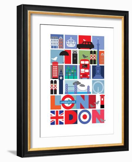 London-Visual Philosophy-Framed Art Print