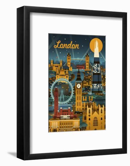 London-Lantern Press-Framed Art Print