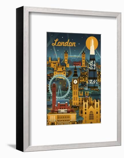 London-Lantern Press-Framed Art Print