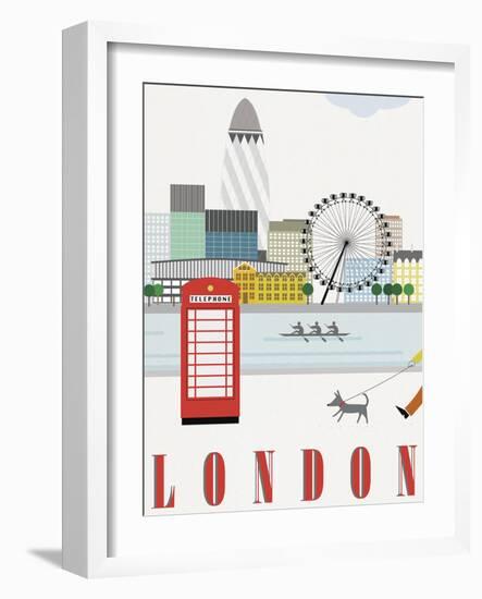 London-Sophie Ledesma-Framed Art Print