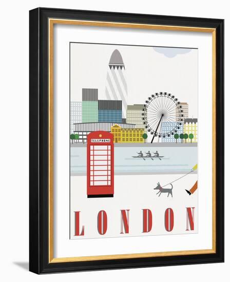 London-Sophie Ledesma-Framed Art Print