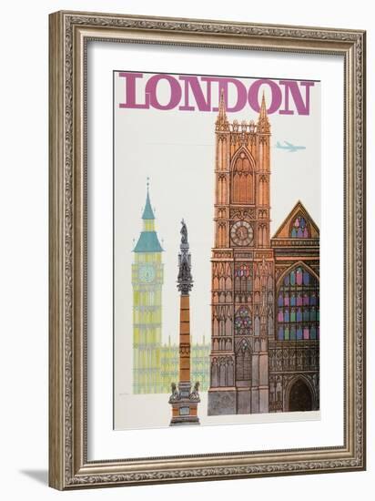 London-David Klein-Framed Art Print