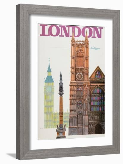 London-David Klein-Framed Art Print