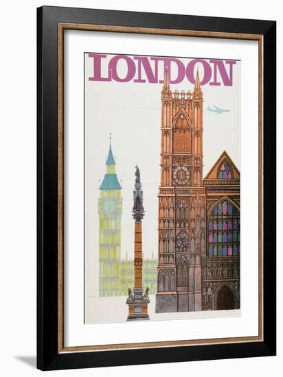 London-David Klein-Framed Art Print