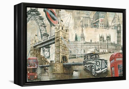 London-Tyler Burke-Framed Stretched Canvas