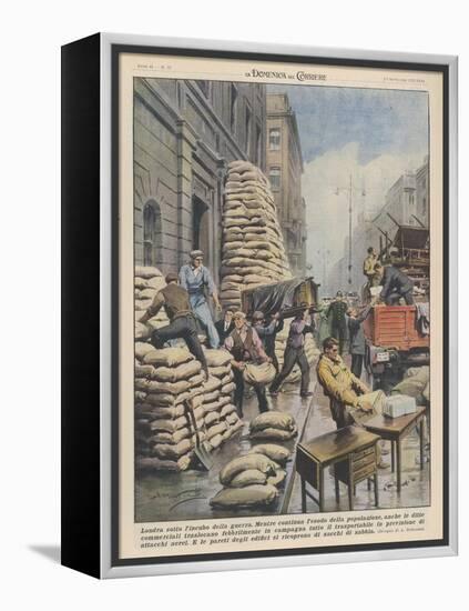 Londoners Prepare Blitz-Achille Beltrame-Framed Stretched Canvas