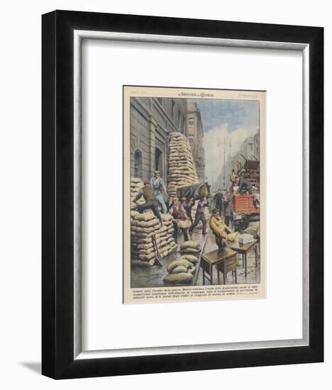 Londoners Prepare Blitz-Achille Beltrame-Framed Art Print