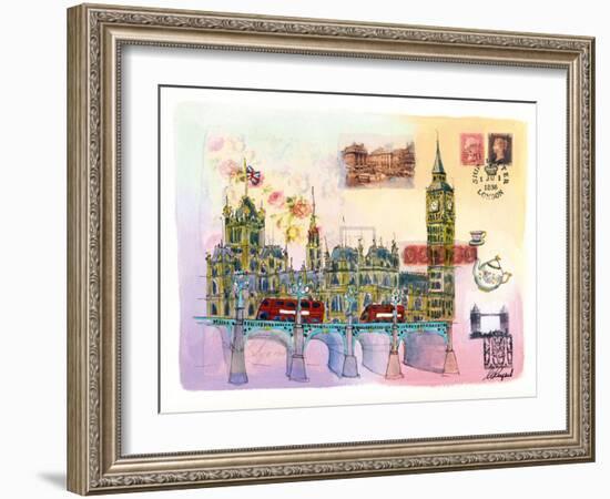 Londres Mon Amour-Martine Rupert-Framed Art Print