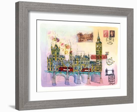 Londres Mon Amour-Martine Rupert-Framed Art Print