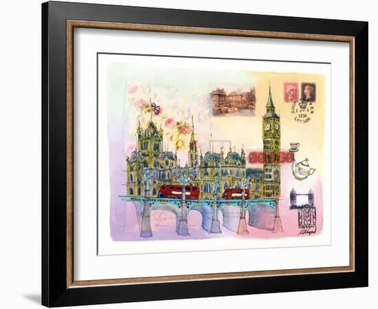 Londres Mon Amour-Martine Rupert-Framed Art Print
