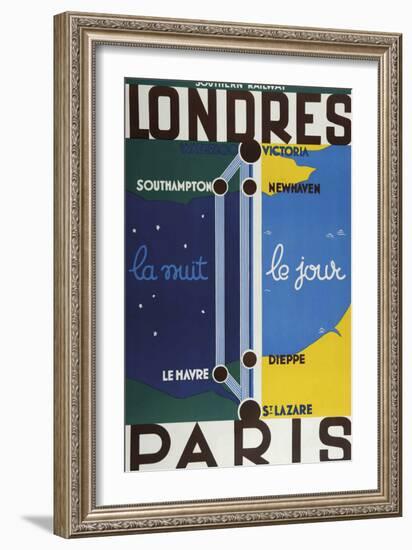 Londres Paris-Vintage Apple Collection-Framed Giclee Print