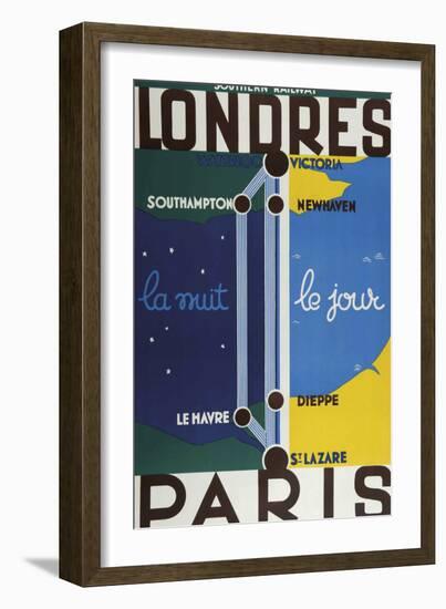 Londres Paris-Vintage Apple Collection-Framed Giclee Print