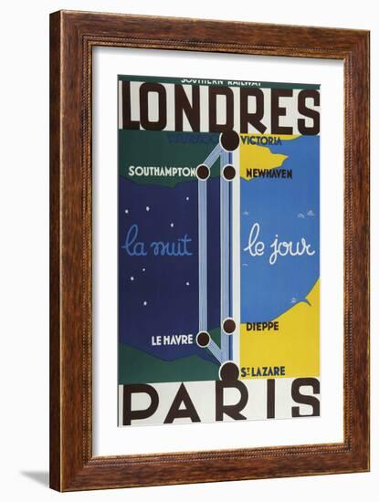 Londres Paris-Vintage Apple Collection-Framed Giclee Print