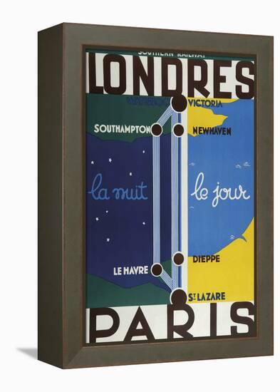 Londres Paris-Vintage Apple Collection-Framed Premier Image Canvas