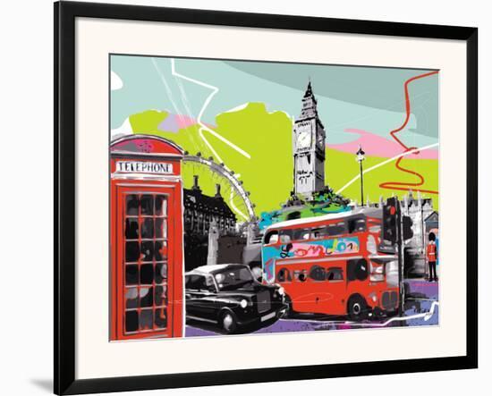 Londres-Tandem-Framed Art Print