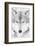 Lone Alaskan Gray Wolf II-Danita Delimont-Framed Photographic Print
