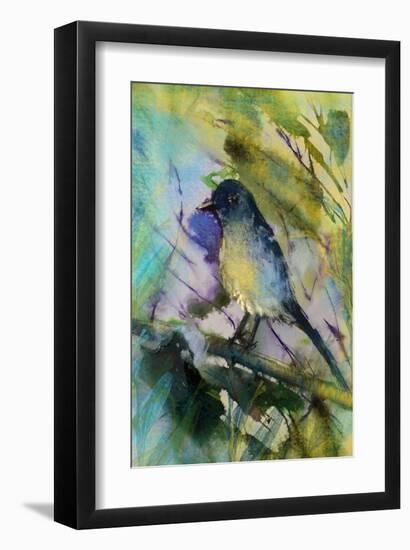 Lone bird-Claire Westwood-Framed Art Print