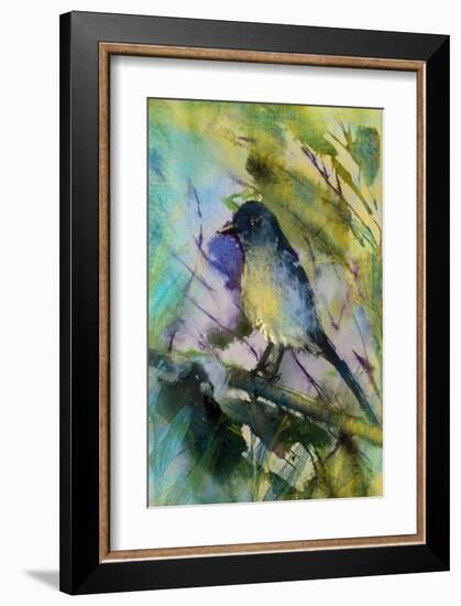 Lone bird-Claire Westwood-Framed Art Print