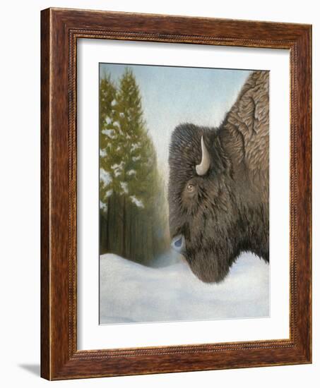 Lone Buffalo-Rusty Frentner-Framed Giclee Print