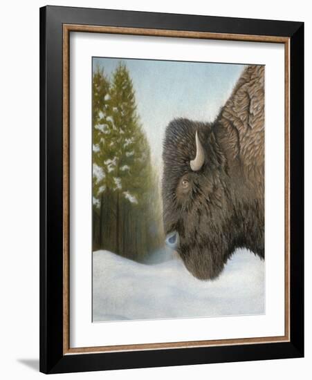 Lone Buffalo-Rusty Frentner-Framed Giclee Print