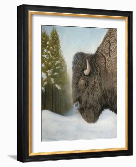 Lone Buffalo-Rusty Frentner-Framed Giclee Print
