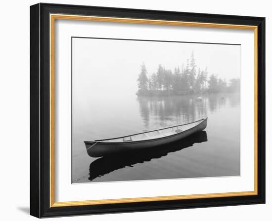 Lone Canoe, Liverpool, Nova Scotia, Canada 04-Monte Nagler-Framed Photographic Print