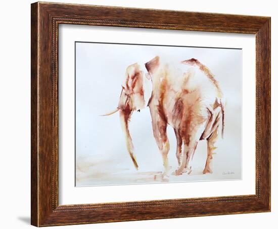 Lone Elephant-Aimee Del Valle-Framed Art Print