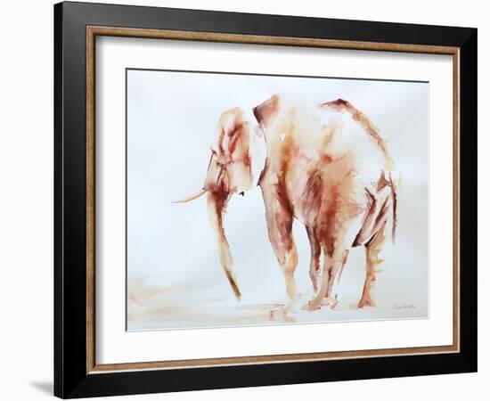 Lone Elephant-Aimee Del Valle-Framed Art Print