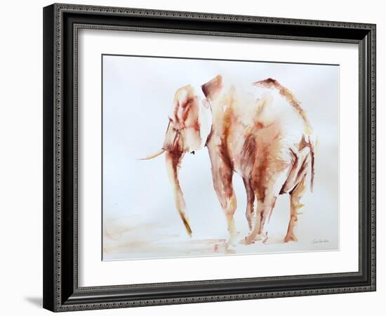 Lone Elephant-Aimee Del Valle-Framed Art Print