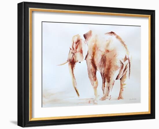 Lone Elephant-Aimee Del Valle-Framed Art Print