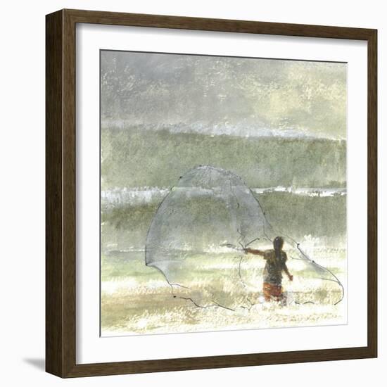 Lone Fisherman 4, 2015-Lincoln Seligman-Framed Giclee Print