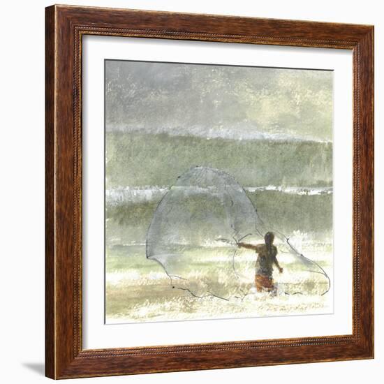 Lone Fisherman 4, 2015-Lincoln Seligman-Framed Giclee Print