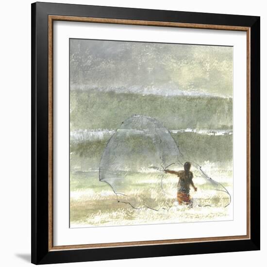 Lone Fisherman 4, 2015-Lincoln Seligman-Framed Giclee Print