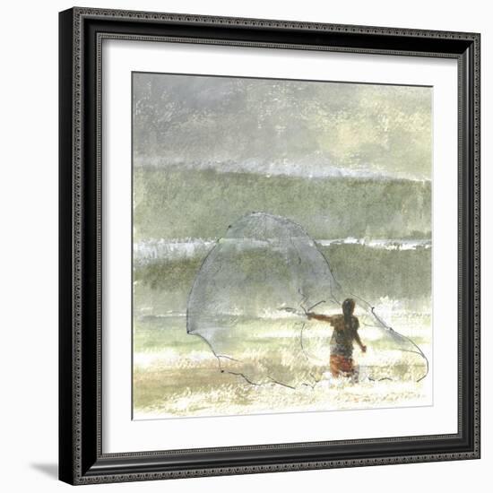 Lone Fisherman 4, 2015-Lincoln Seligman-Framed Giclee Print