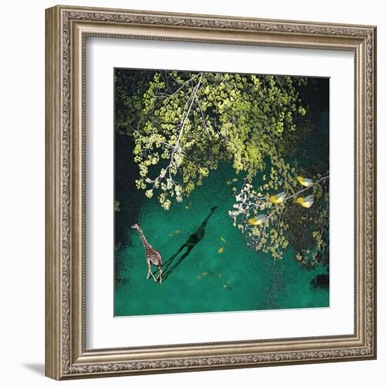 Lone Giraffe-Nancy Tillman-Framed Art Print