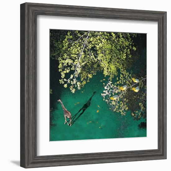 Lone Giraffe-Nancy Tillman-Framed Art Print