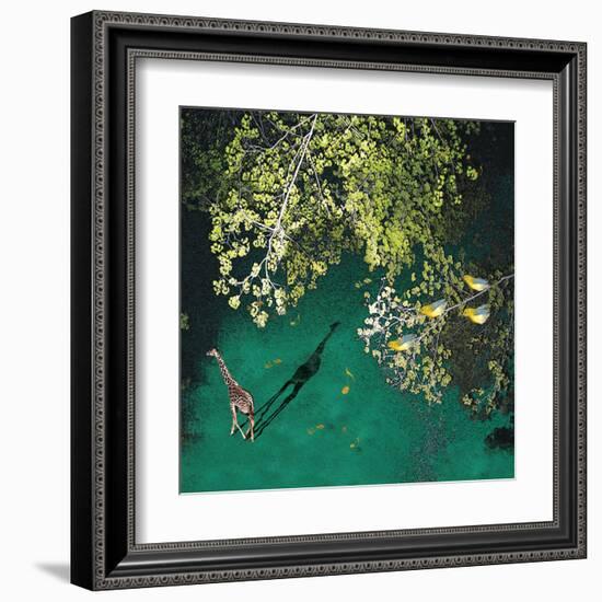 Lone Giraffe-Nancy Tillman-Framed Art Print