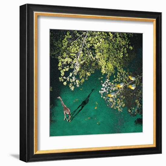 Lone Giraffe-Nancy Tillman-Framed Art Print