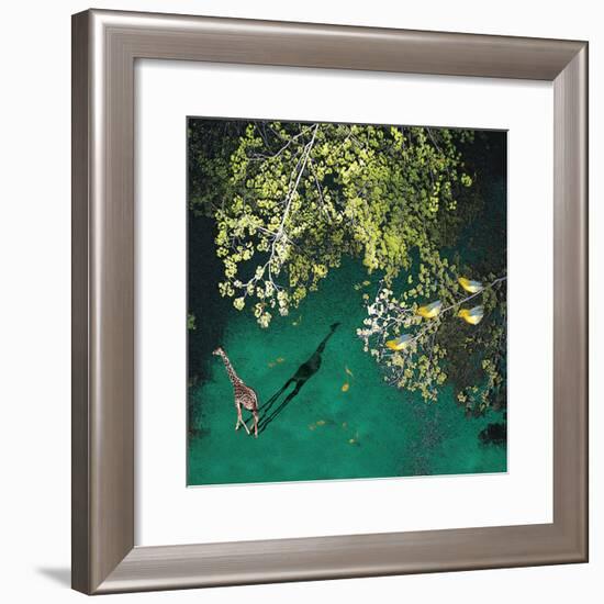 Lone Giraffe-Nancy Tillman-Framed Art Print