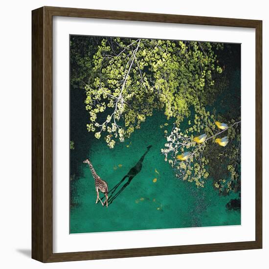 Lone Giraffe-Nancy Tillman-Framed Art Print