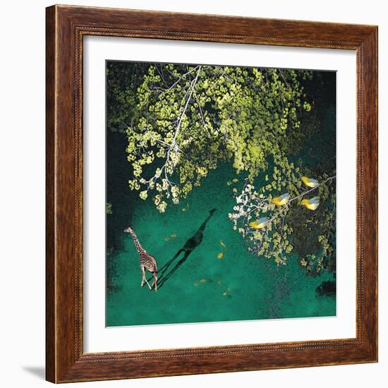 Lone Giraffe-Nancy Tillman-Framed Art Print