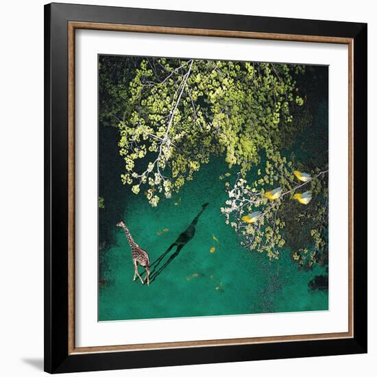 Lone Giraffe-Nancy Tillman-Framed Premium Giclee Print