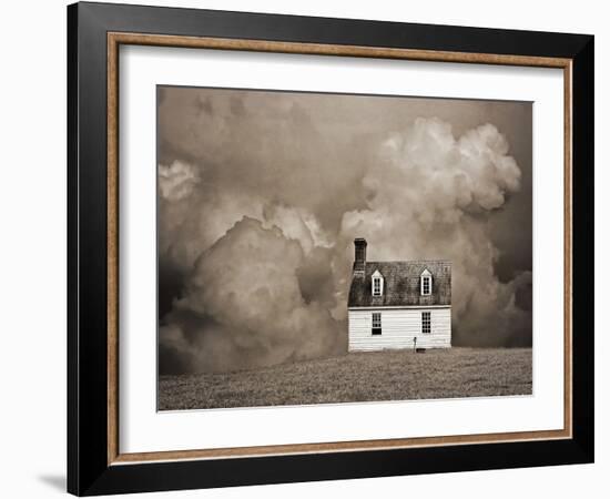 Lone House in Brown-Brooke T. Ryan-Framed Photographic Print