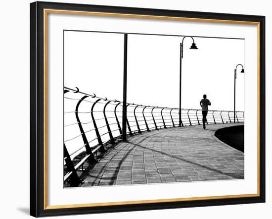 Lone Jogger-RobWilson-Framed Photographic Print