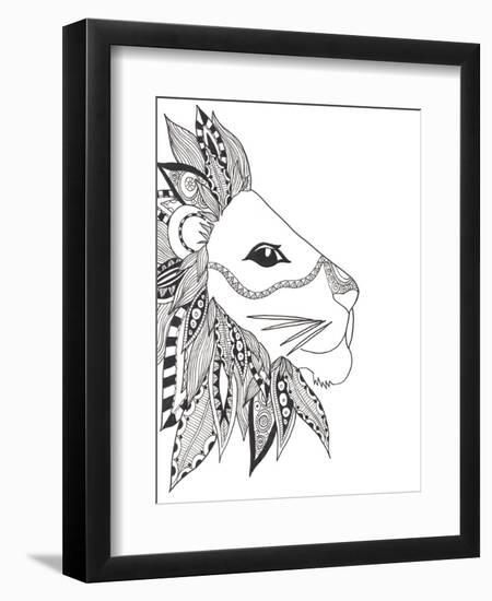 Lone Lion-Pam Varacek-Framed Premium Giclee Print